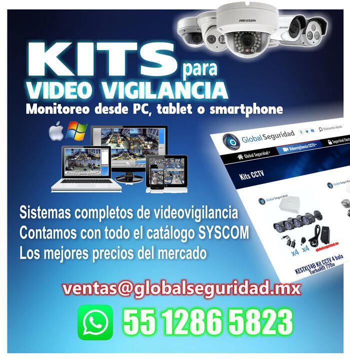 Kits de videovigilancia CCTV en Global Seguridad globalseguridad.mx